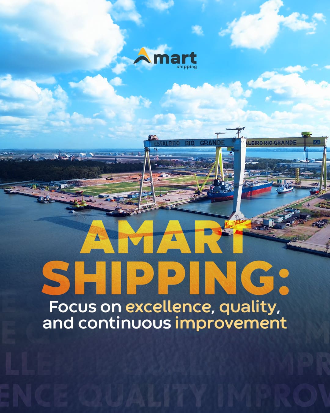 Foco na excelência, qualidade e melhoria contínua | Amart Shipping |   | Customs Broker | Customs Clearance | Shipping Agency